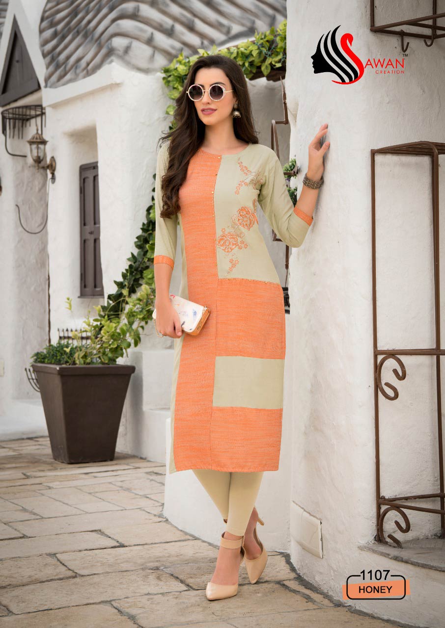 Honey Vol-11 Sawan Creation Rayon Wholesale Kurti Honey Vol-11 Sawan Creation Rayon Wholesale Kurti